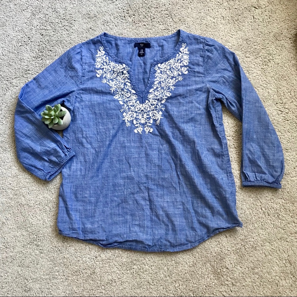 🔥GAP blue top - Picture 2 of 6